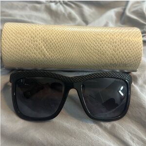 Jimmy Choo Black Sunglasses with Textured Case